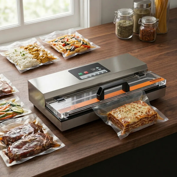 Bred bredd vakuumförpackare