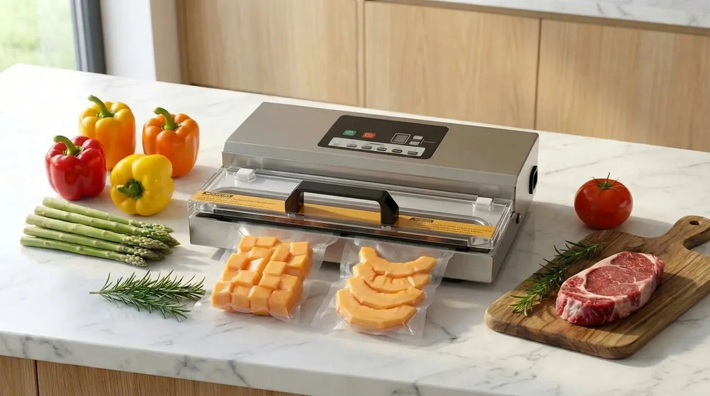 Vakuummaskin som vakuumförsluter melon