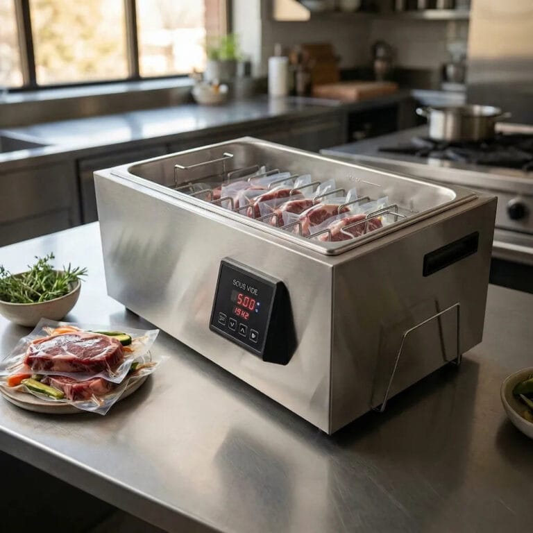 Gastronorm-vattenbad för sous vide – stor kapacitet (1800 W / 28 l)
