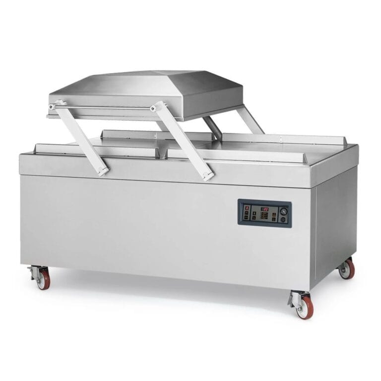 Industriell kammarvakuummaskin (2 svetsskenor på 84 cm / 7000 till 9000 W)